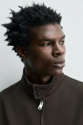 WOOL - COTTON TEXTURED JACKET - Image 6