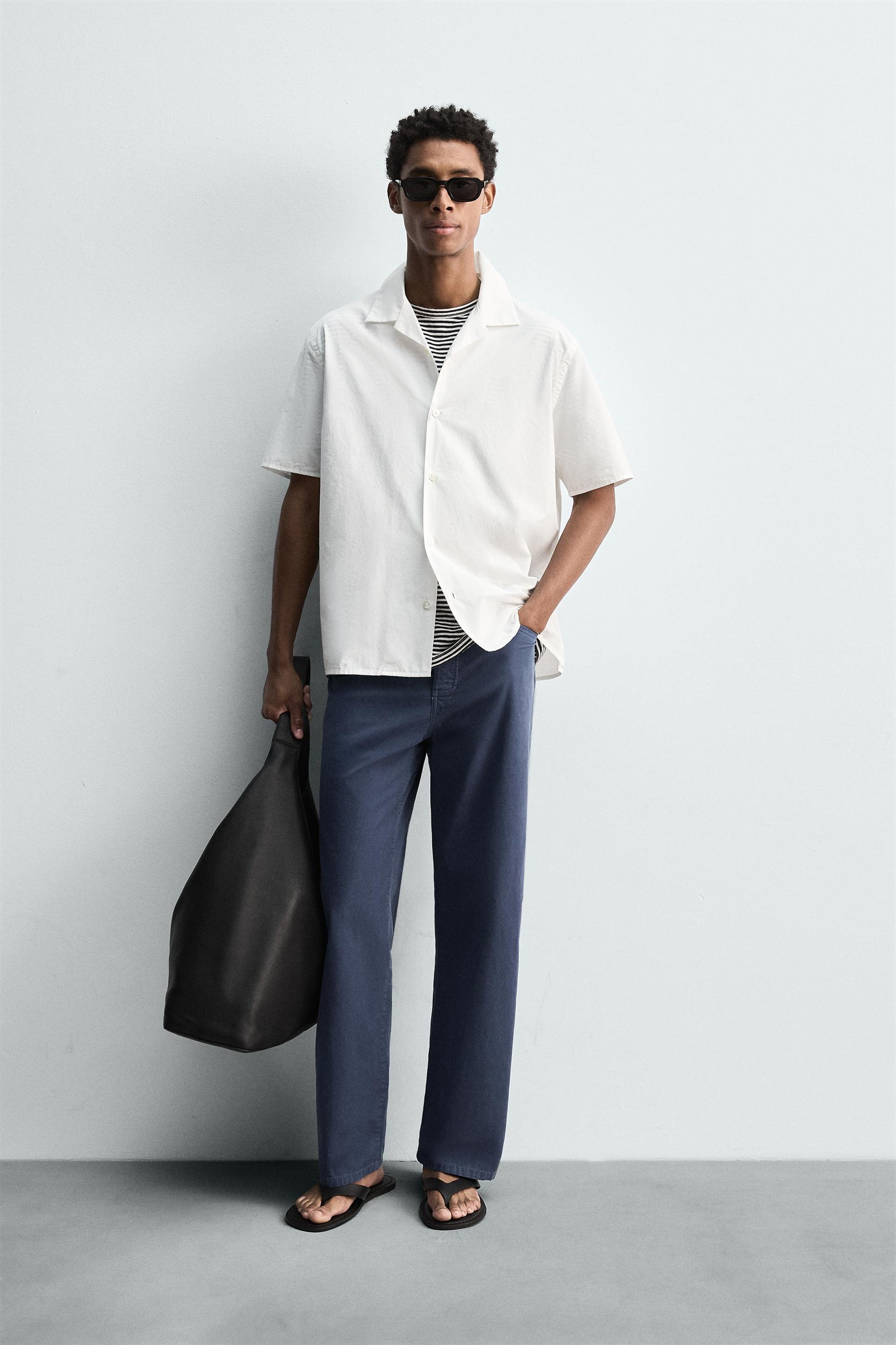 RELAXED FIT POPLIN SHIRT - Image 1