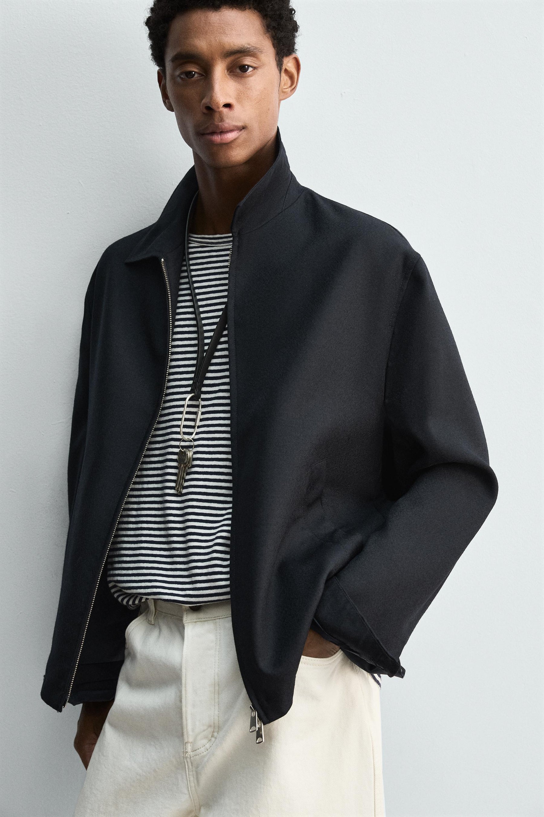 WOOL ZIP-UP OVERSHIRT - Image 6