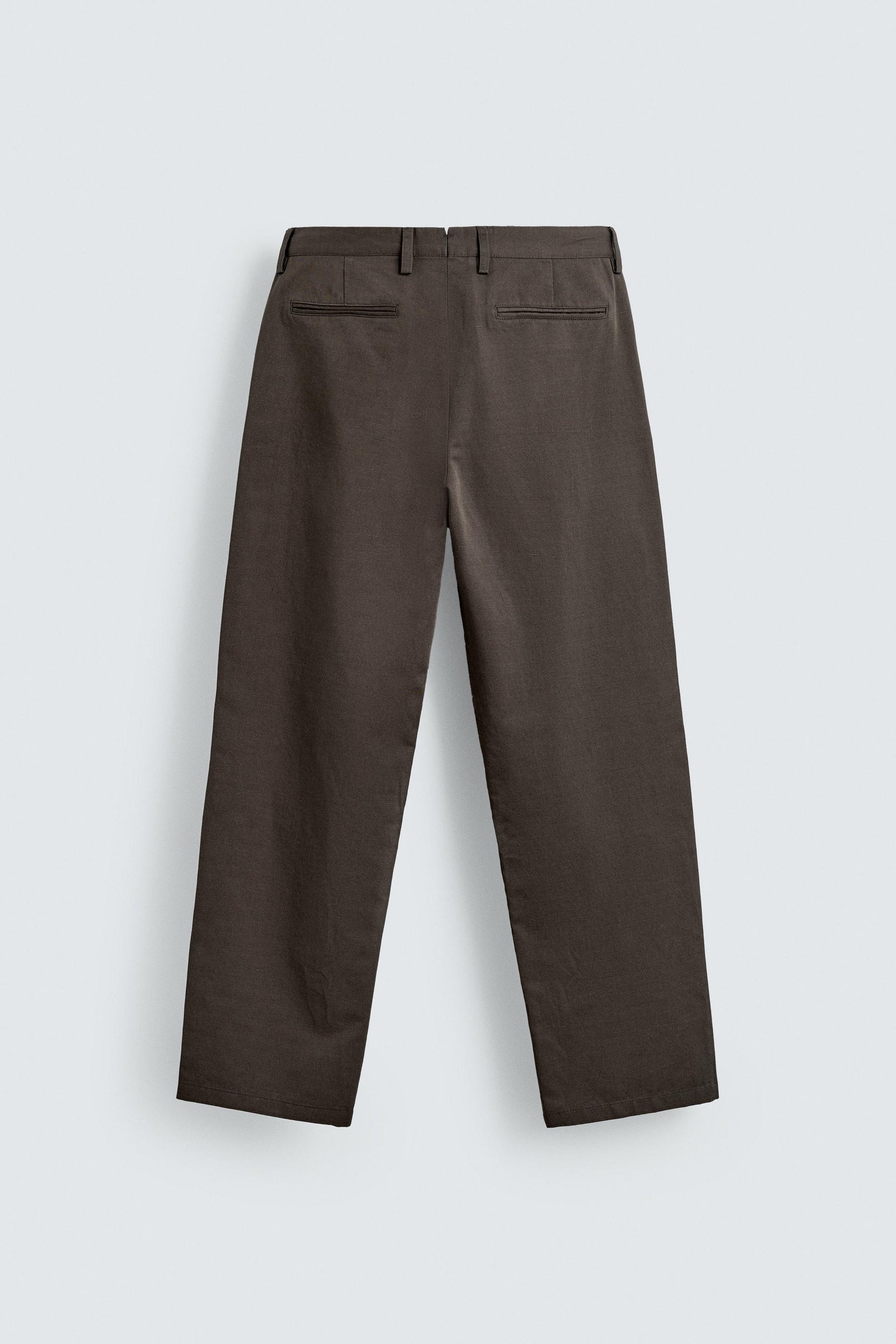 COTTON/LINEN PLEATED TROUSERS - Image 8