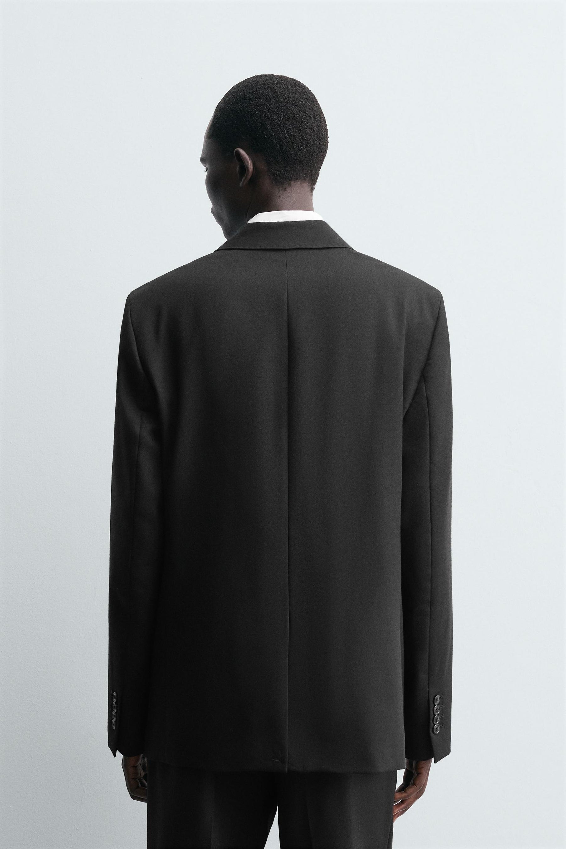 DOUBLE-BREASTED WOOL SUIT BLAZER - Image 3