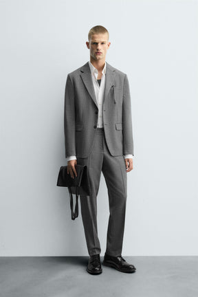 CHECK SUIT BLAZER - Image 1