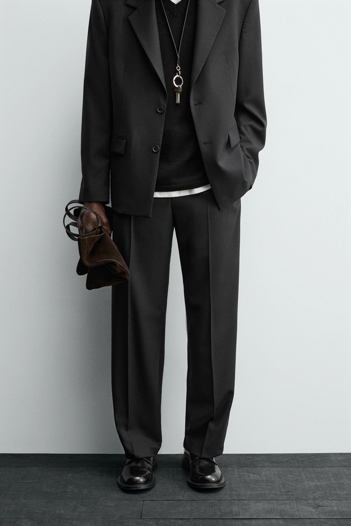 WOOL SUIT TROUSERS - Image 2