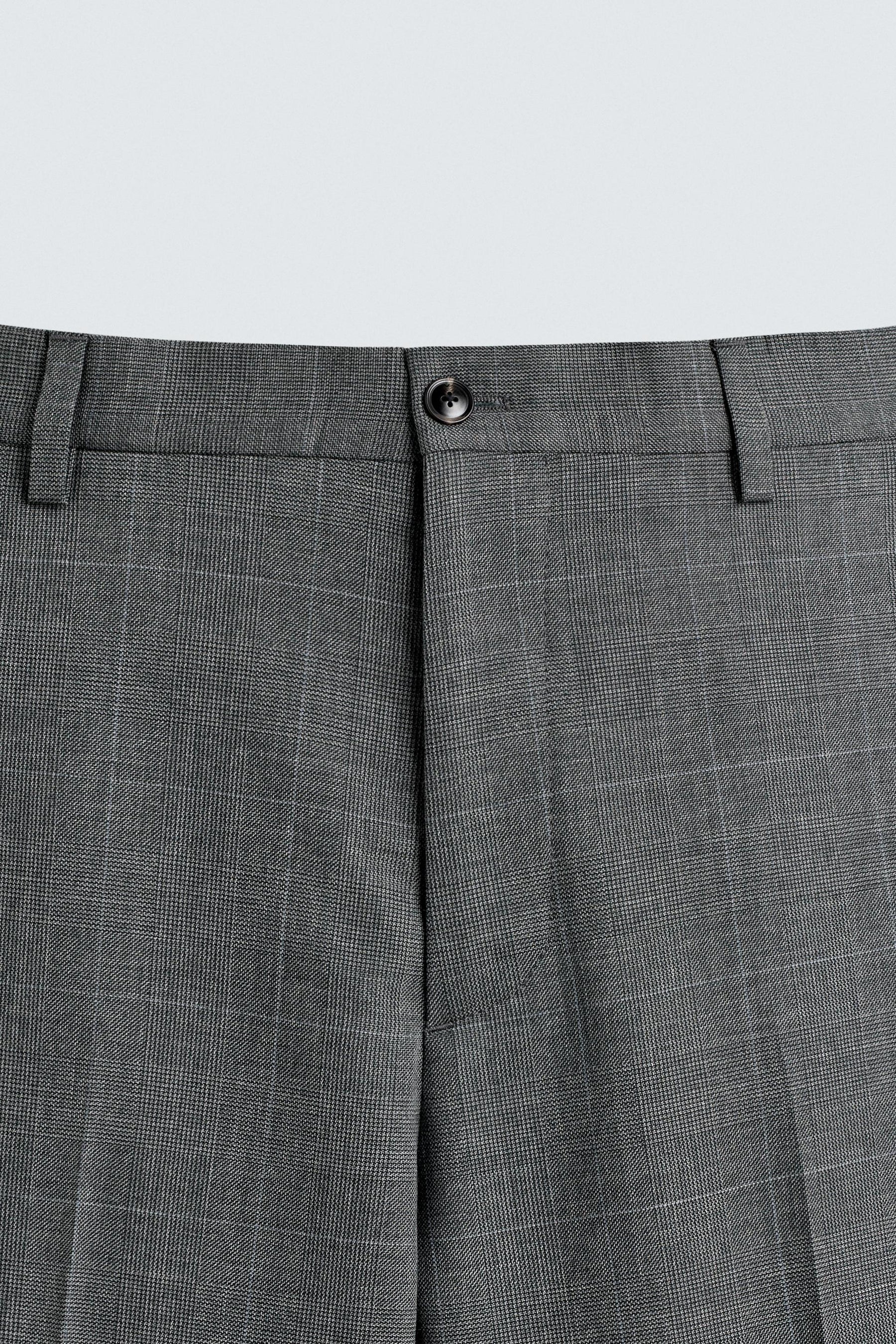 CHECK SUIT TROUSERS - Image 8