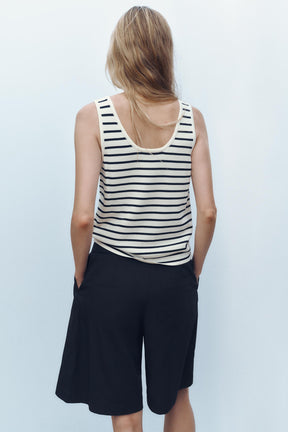 STRIPED KNIT TOP - Image 6