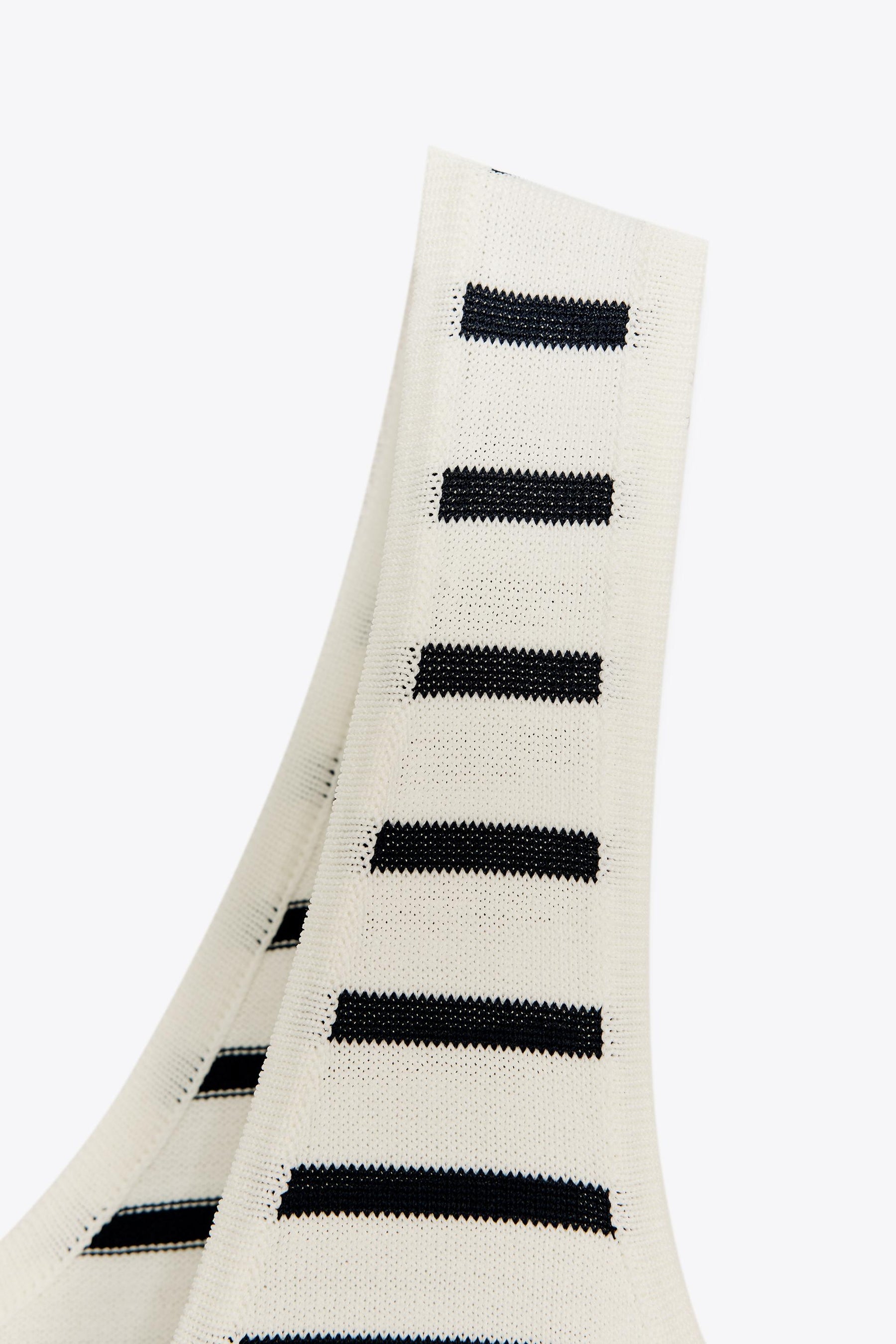 STRIPED KNIT TOP - Image 9