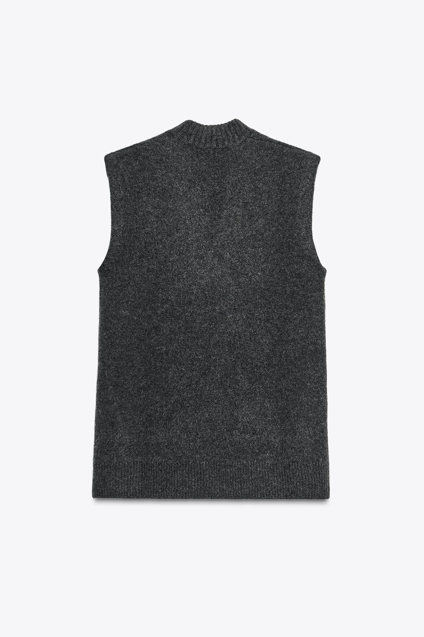 LONG WOOL BLEND VEST - Image 4