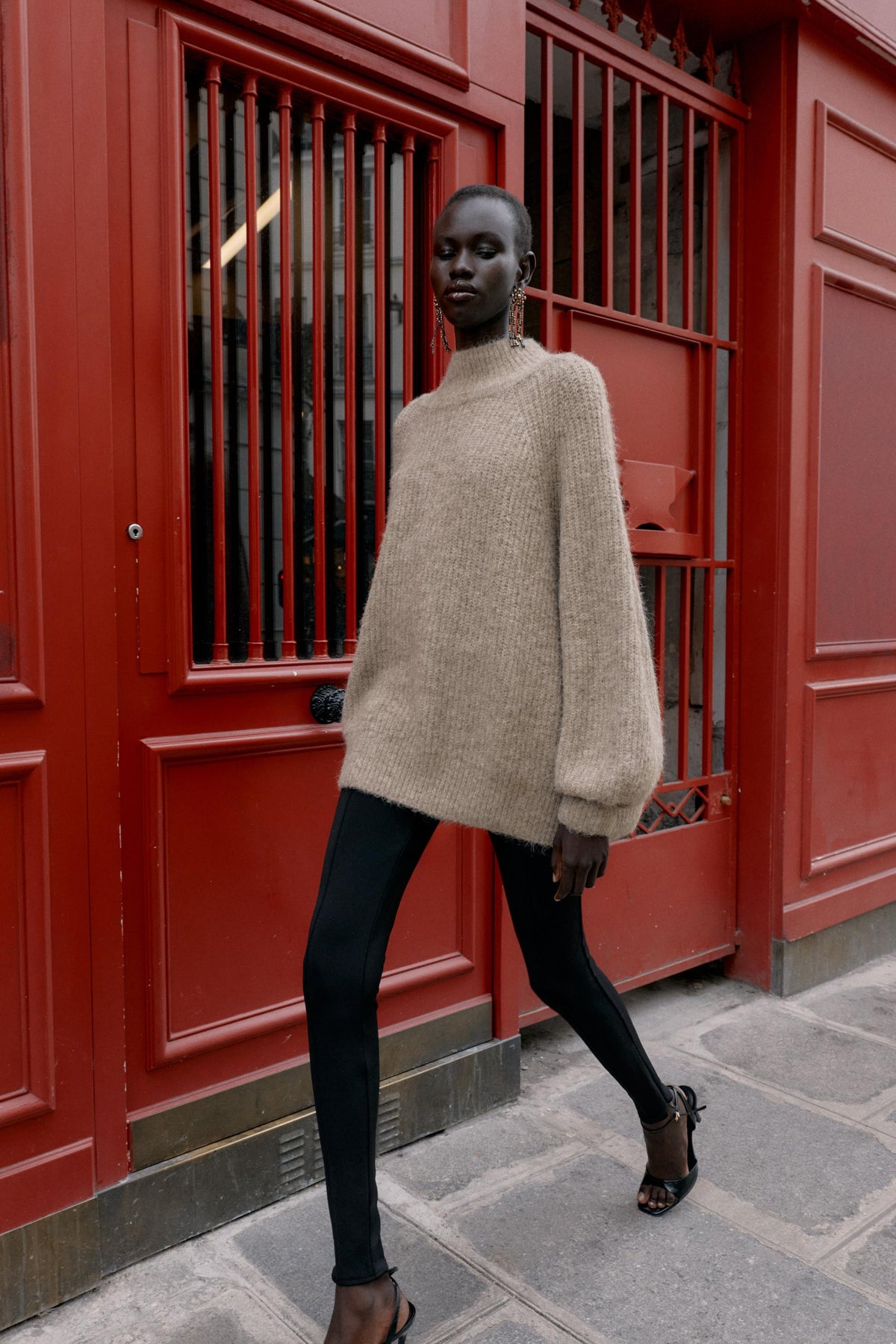 BREIT STRICKPULLOVER