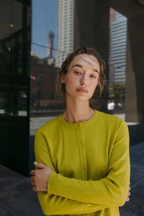 BASIC KNIT CARDIGAN WITH BUTTONS - Image 4