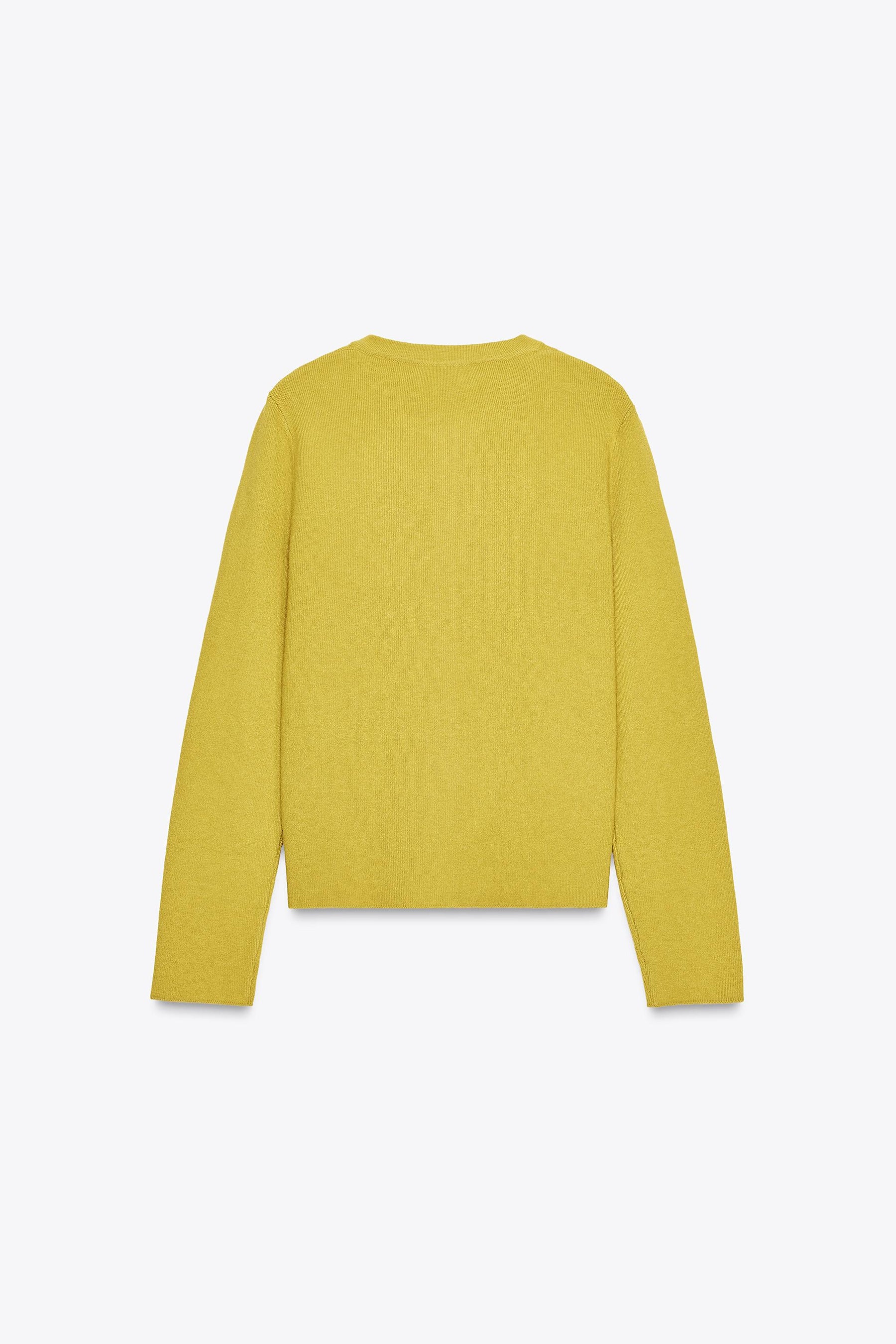 BASIC KNIT CARDIGAN WITH BUTTONS - Image 6