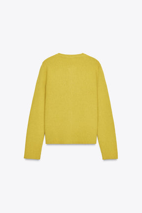 BASIC KNIT CARDIGAN WITH BUTTONS - Image 6