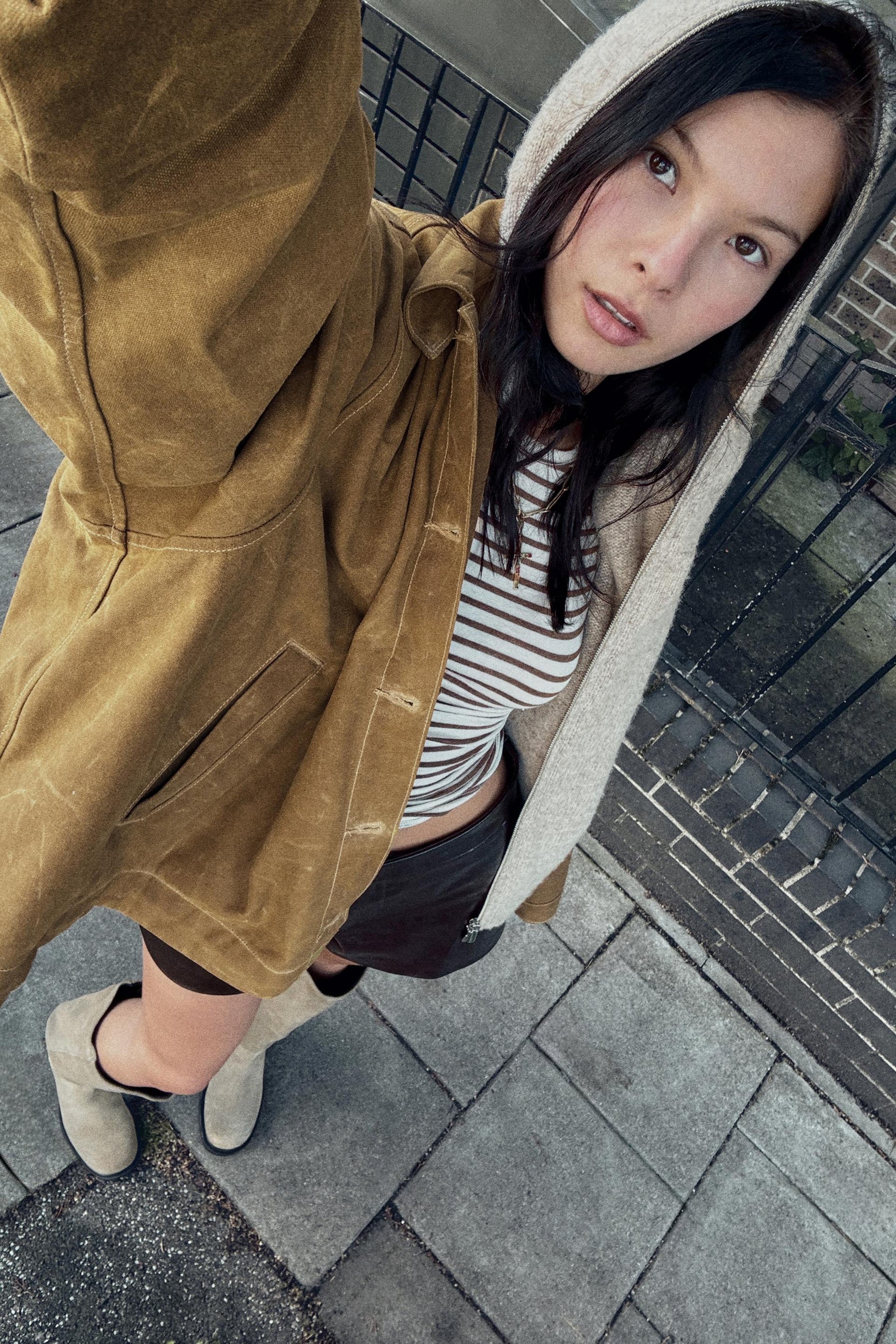 Kapuzenpullover aus Wolle