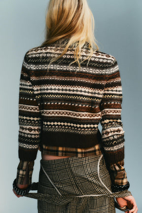 Jacquard-Strickpullover