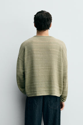 STRIPED JACQUARD SWEATER - Image 3