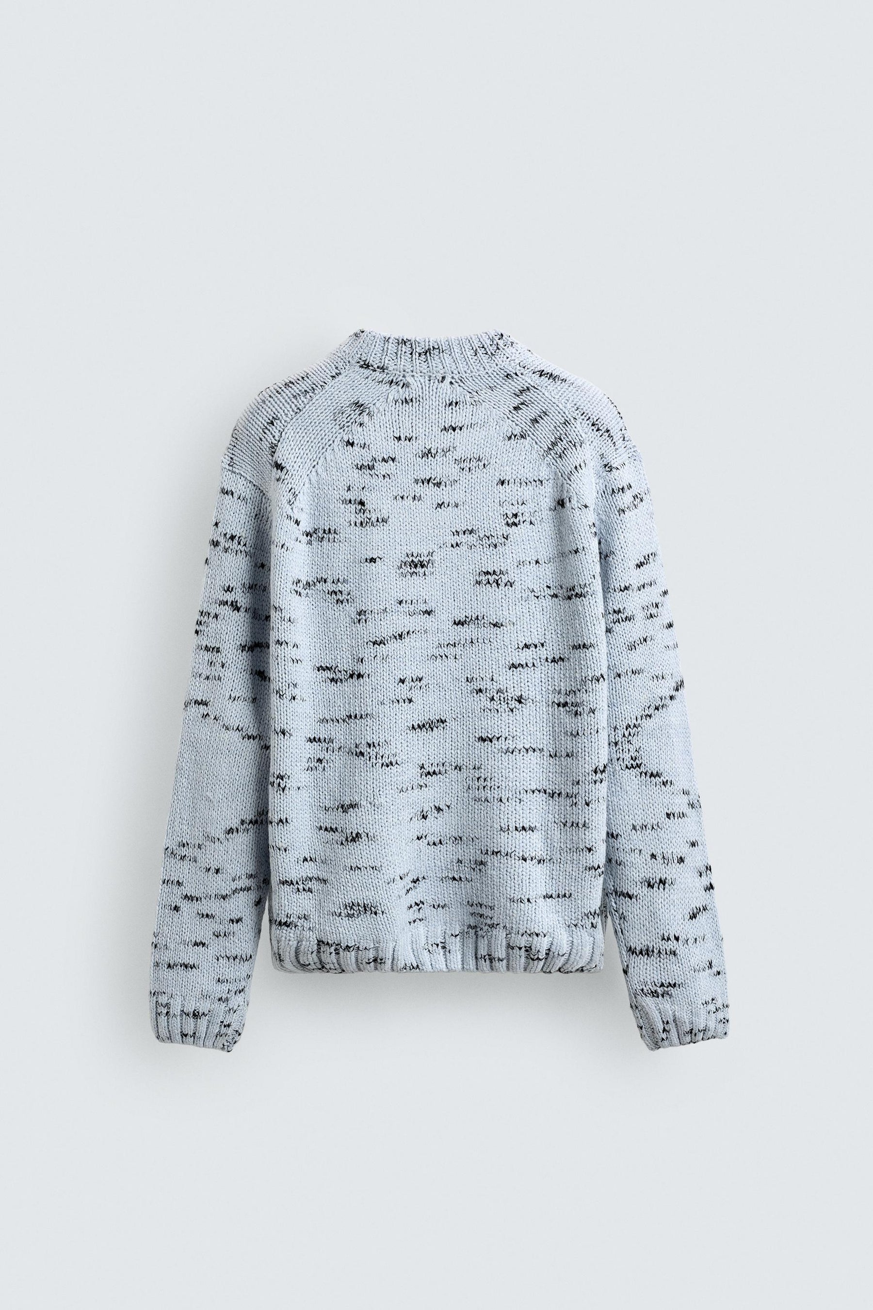 CONTRAST TEXTURED JUMPER - Image 7