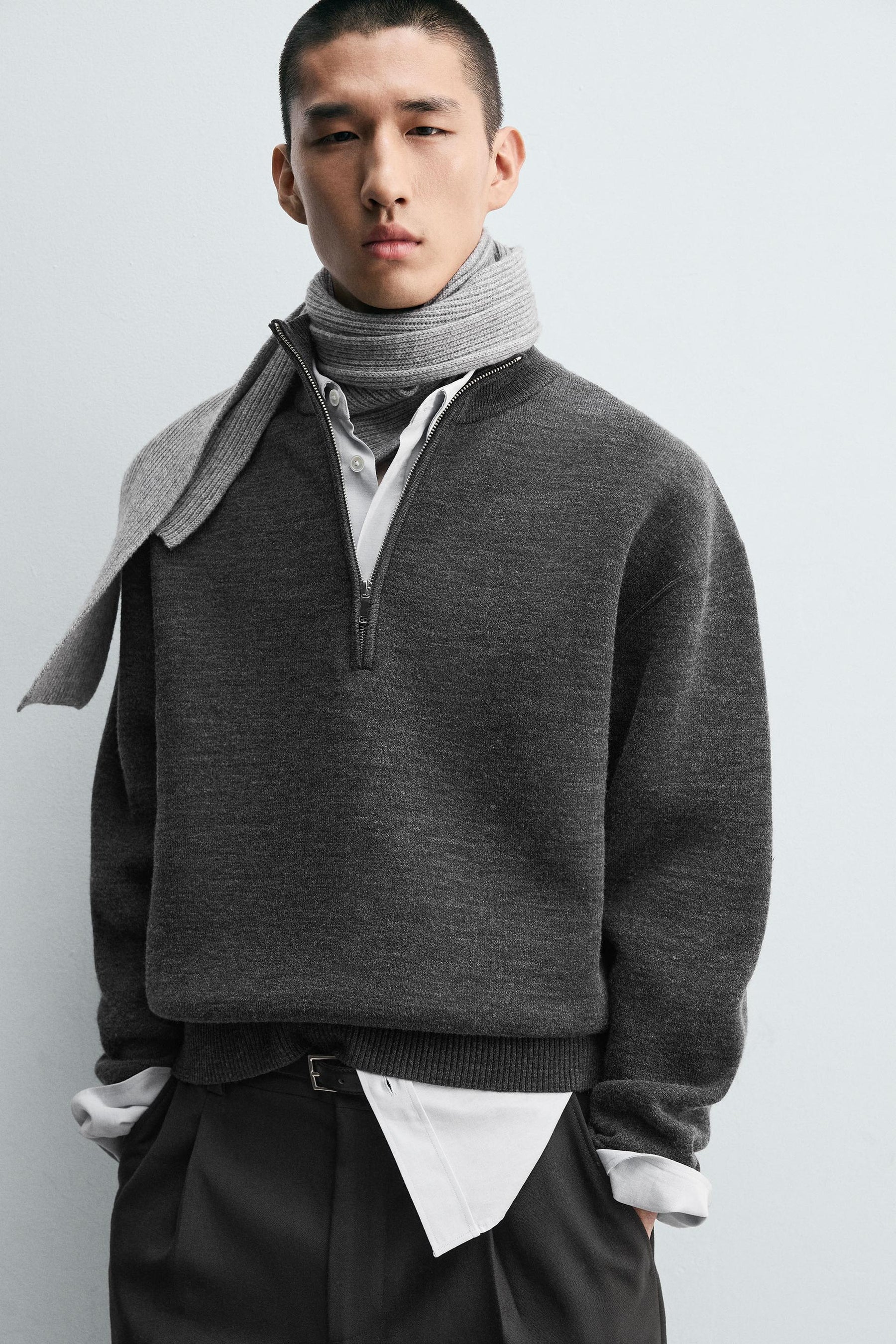 Zip Collar Pullover