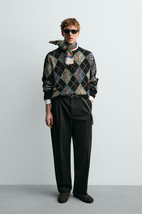 Cashmere Diamond Pullover