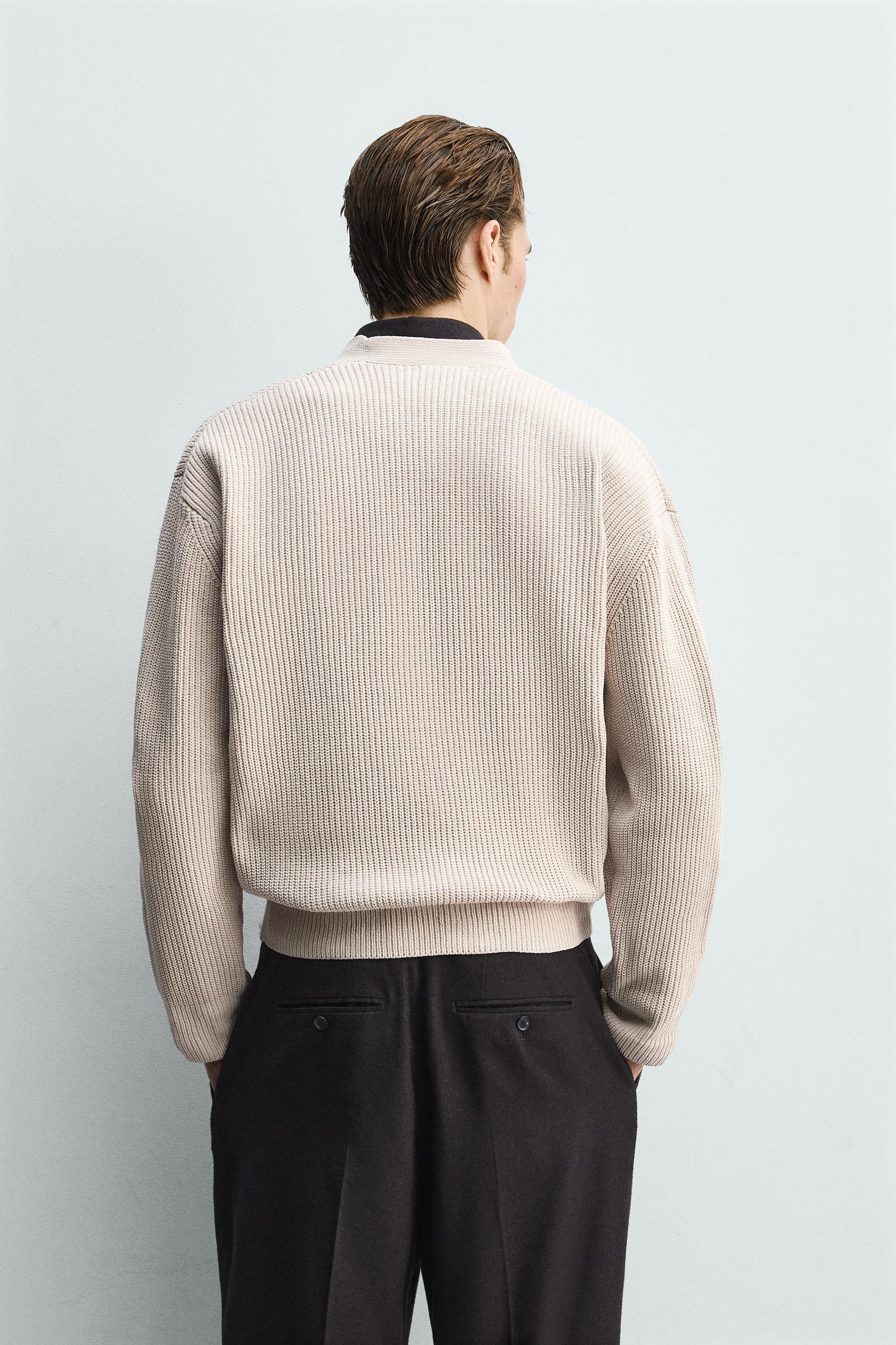 Textured Relaxed Cardigan