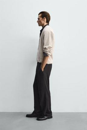 Textured Relaxed Cardigan