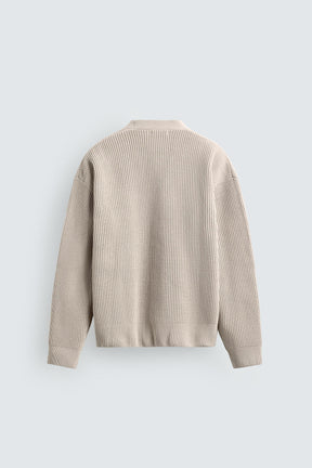 Textured Relaxed Cardigan