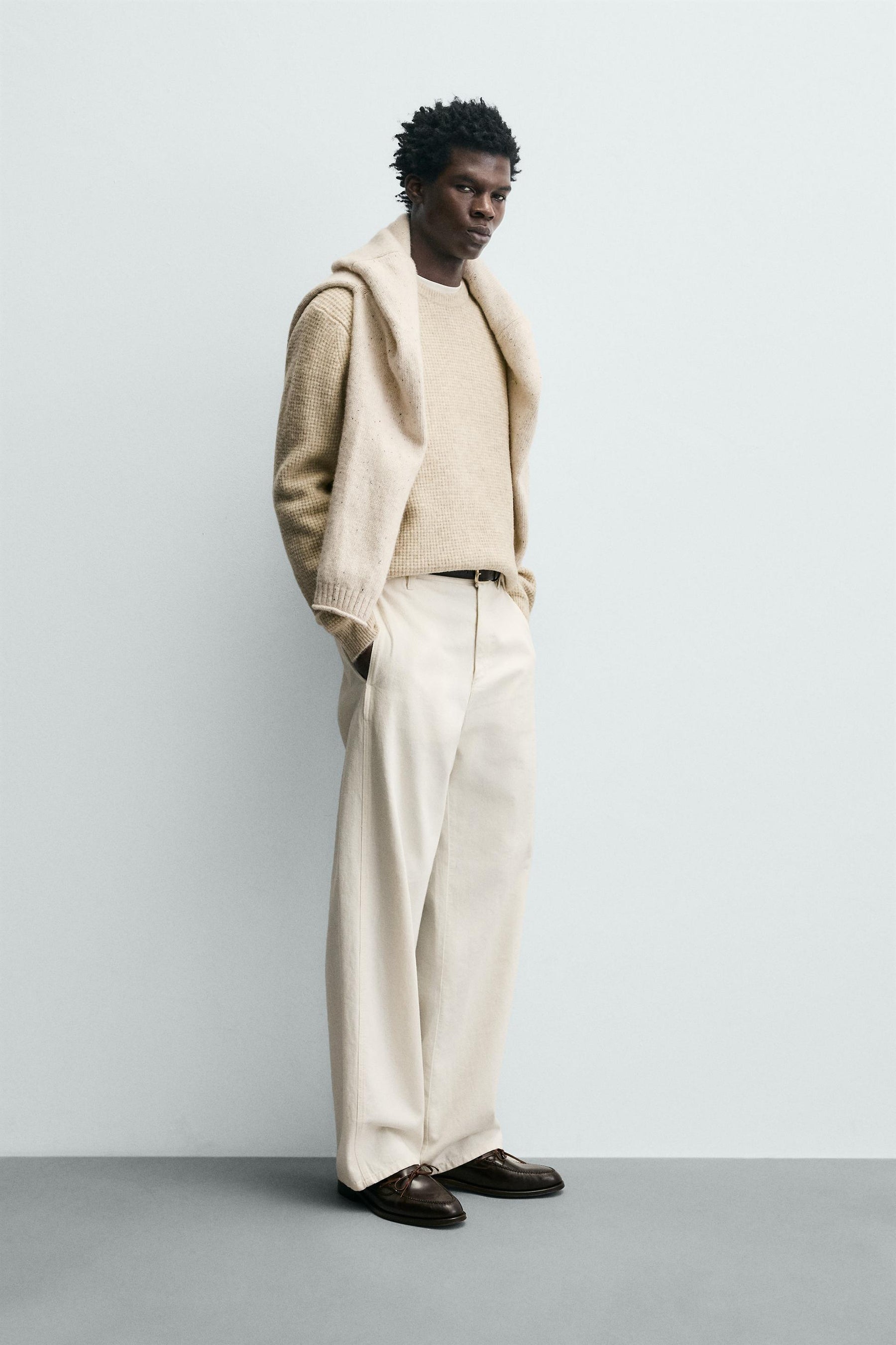 Waffle Knit Pullover