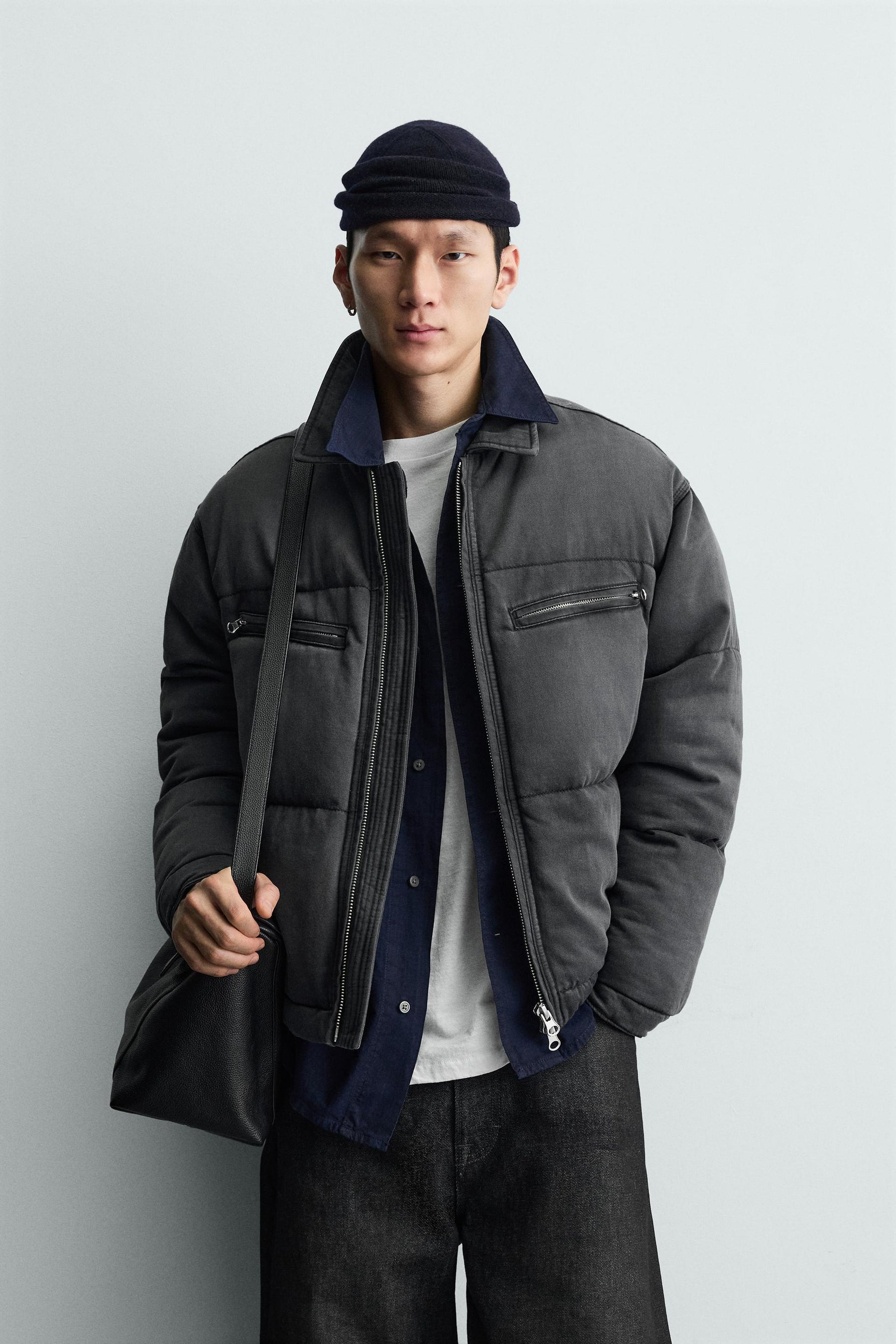 WASHED QUILTED DENIM JACKET - Image 2