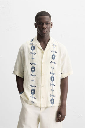 CONTRAST JACQUARD SHIRT - Image 2