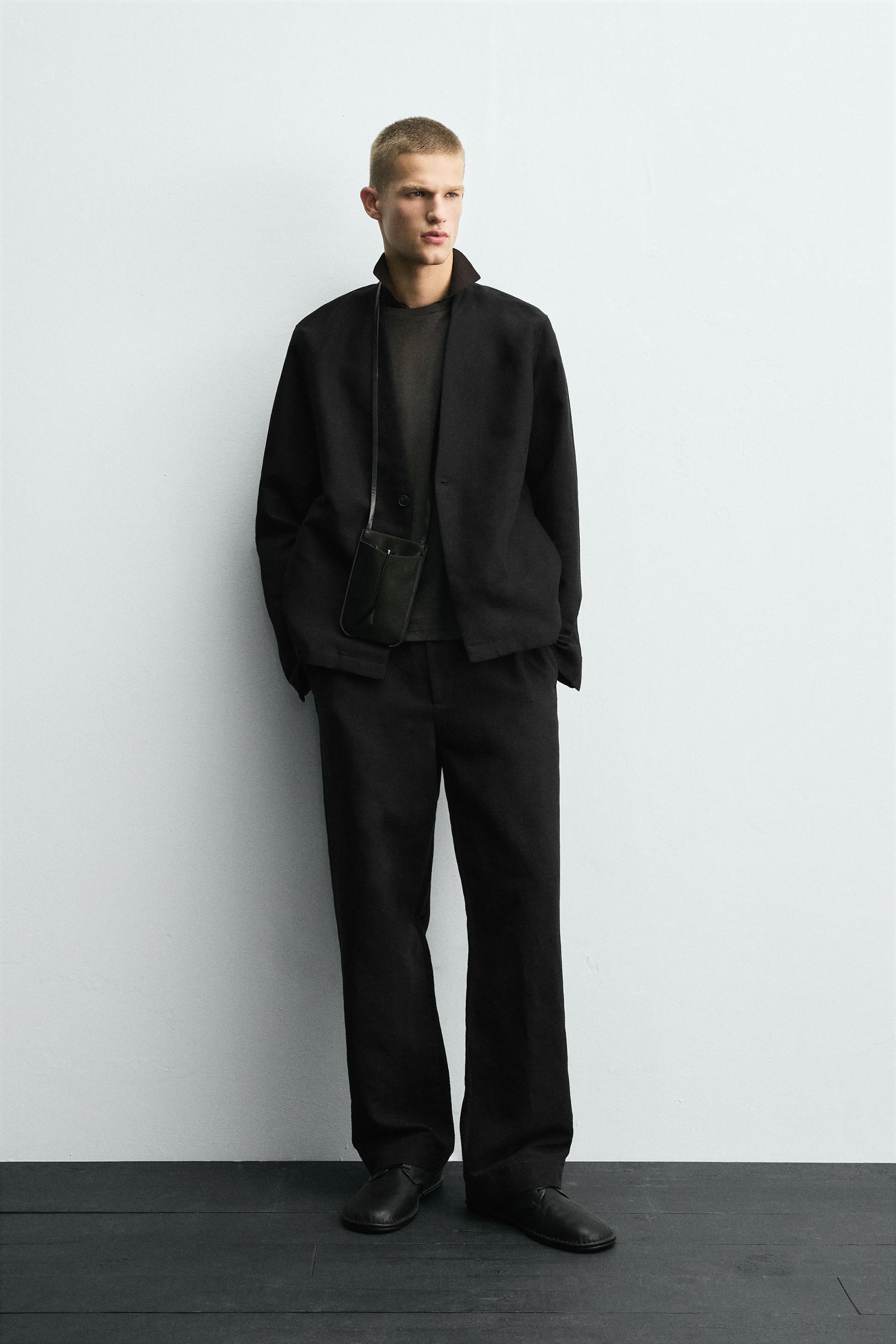 COTTON-LINEN SUIT BLAZER - Image 1