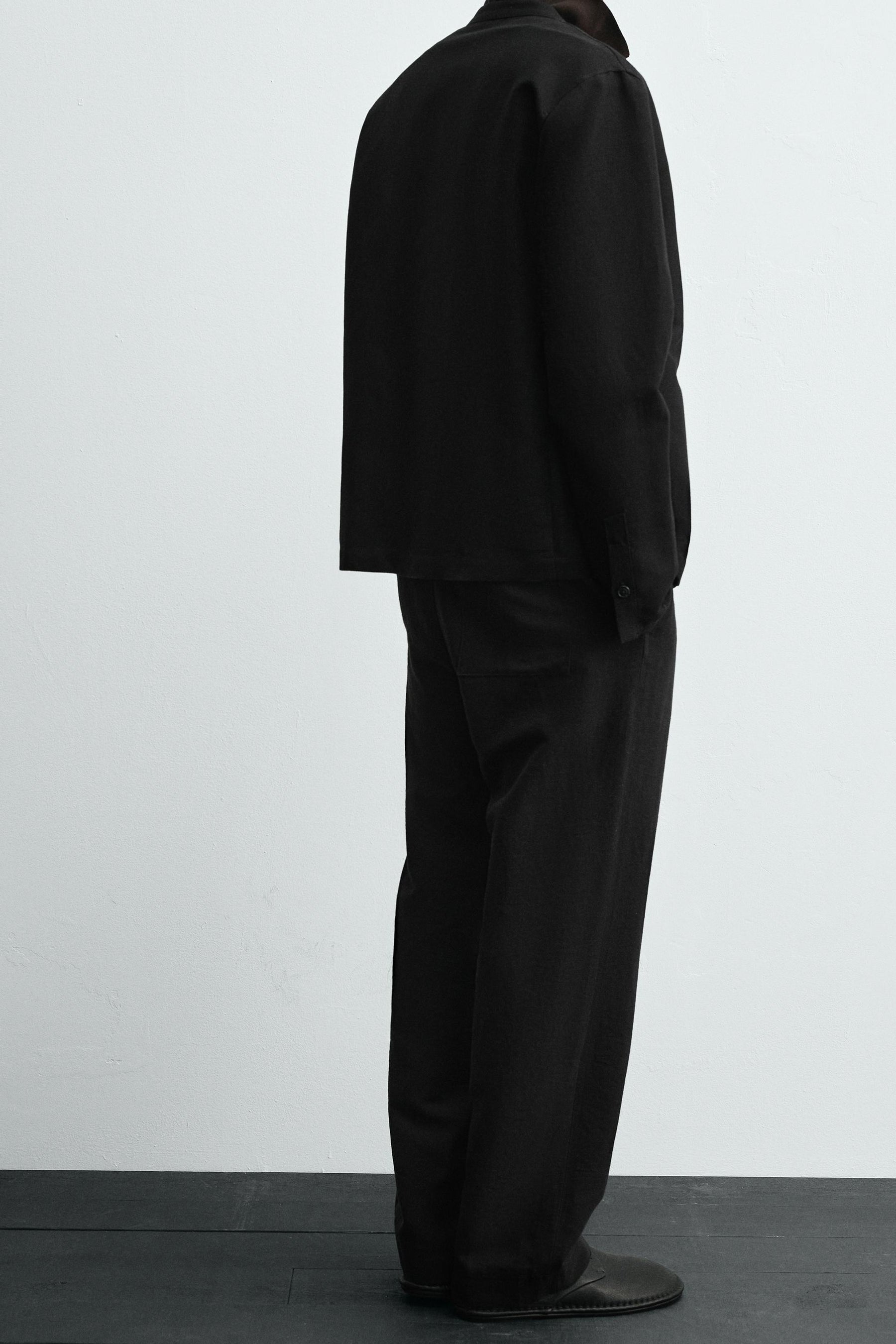 COTTON/LINEN SUIT TROUSERS - Image 6
