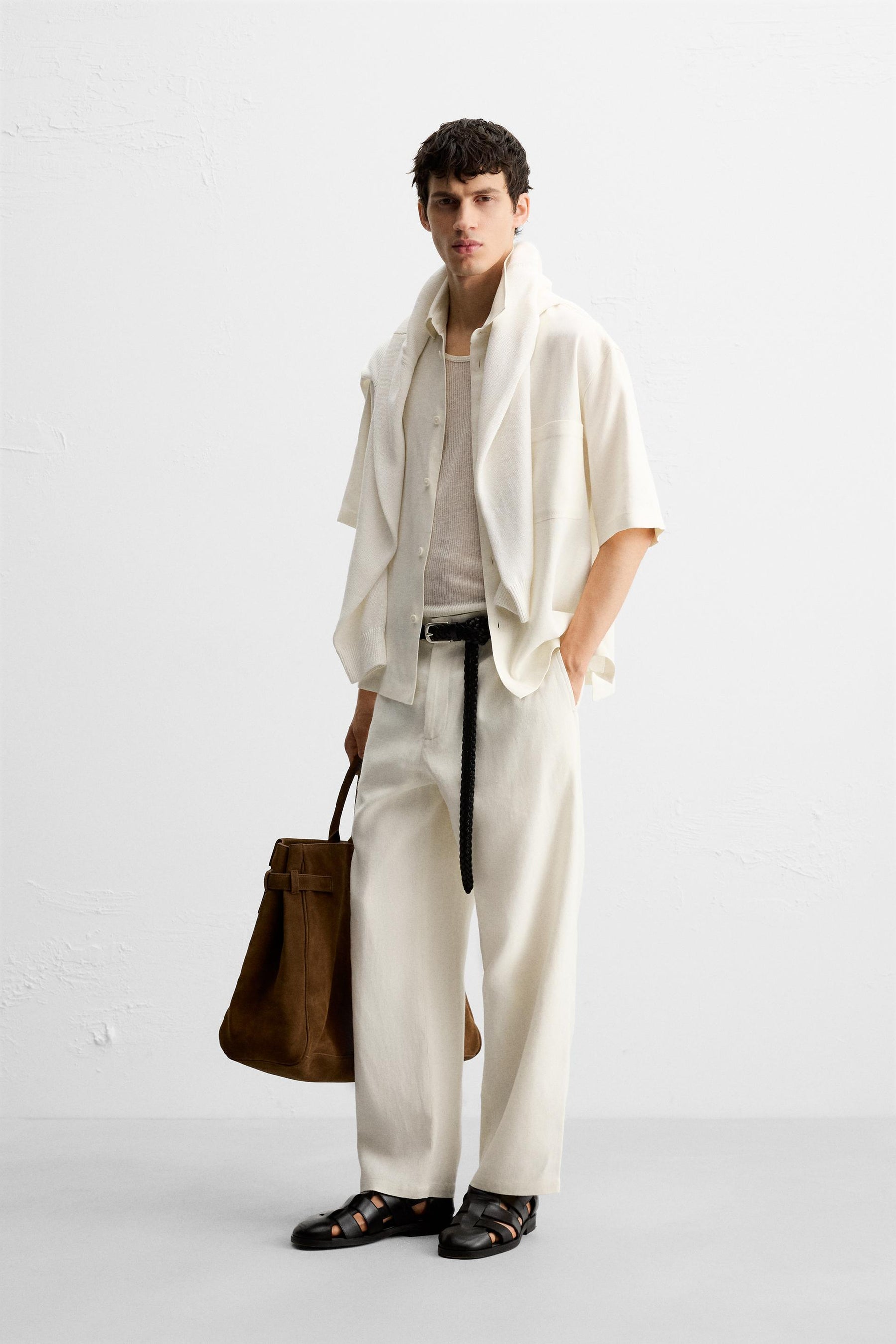 VISCOSE AND JUTE SHIRT - Image 4