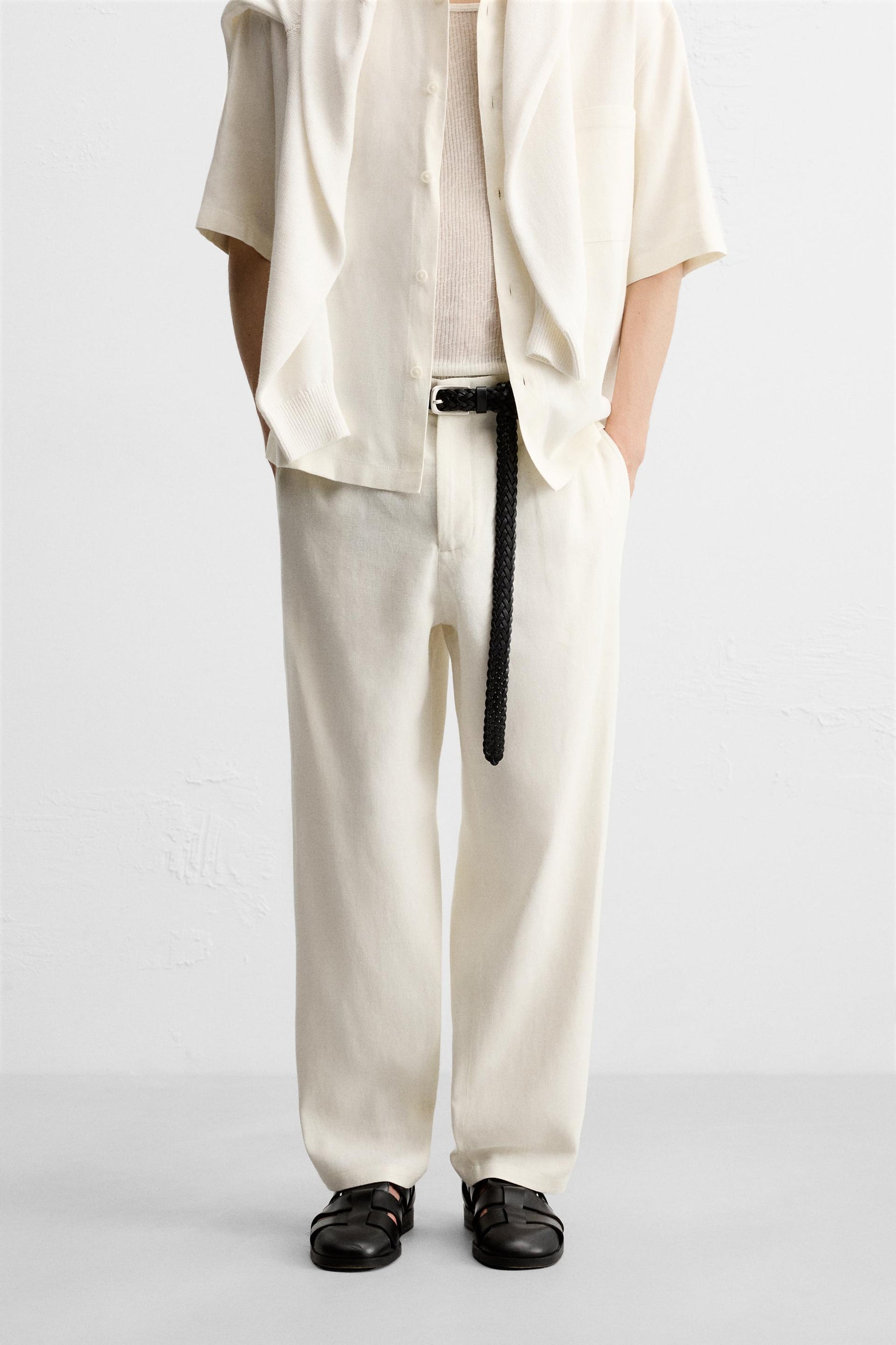 VISCOSE-JUTE TROUSERS - Image 2