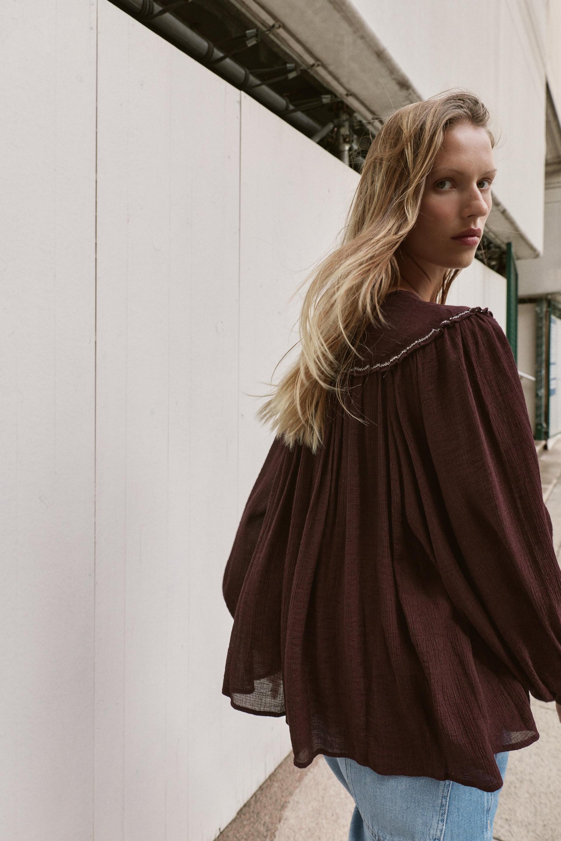 Bestickte Perlenbluse