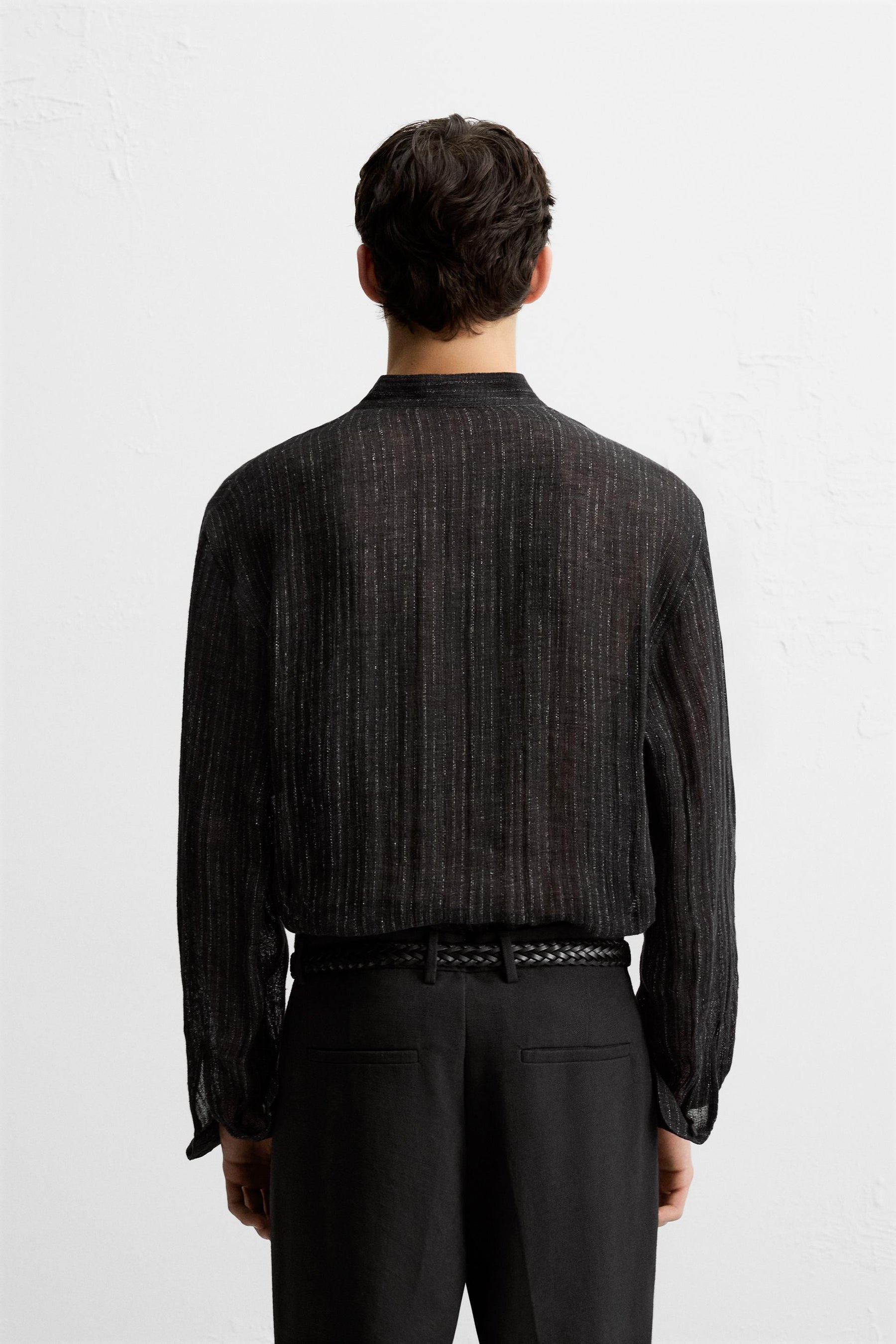 SEMI-SHEER TEXTURED SHIRT - Image 3