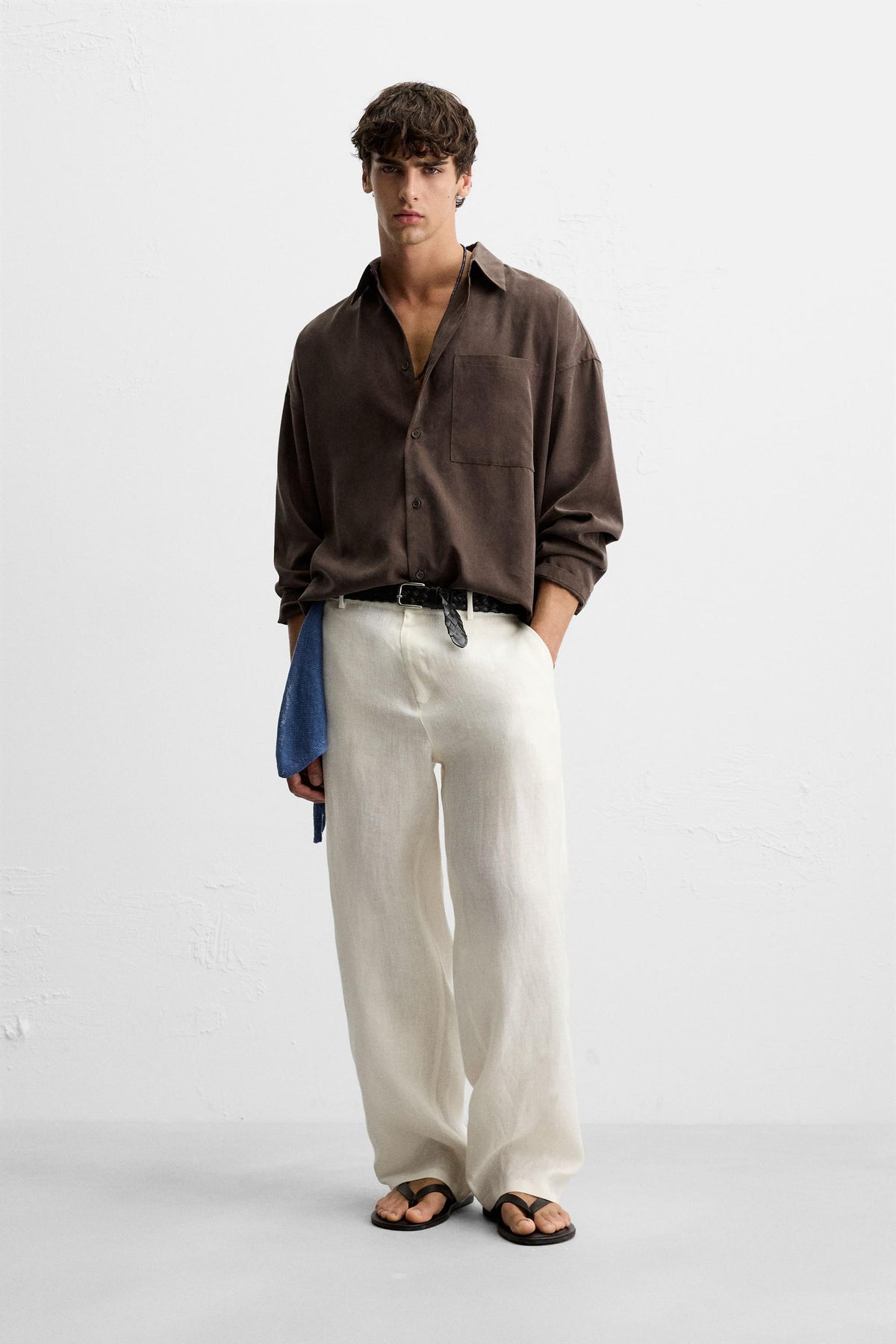 100% LINEN TROUSERS - Image 1