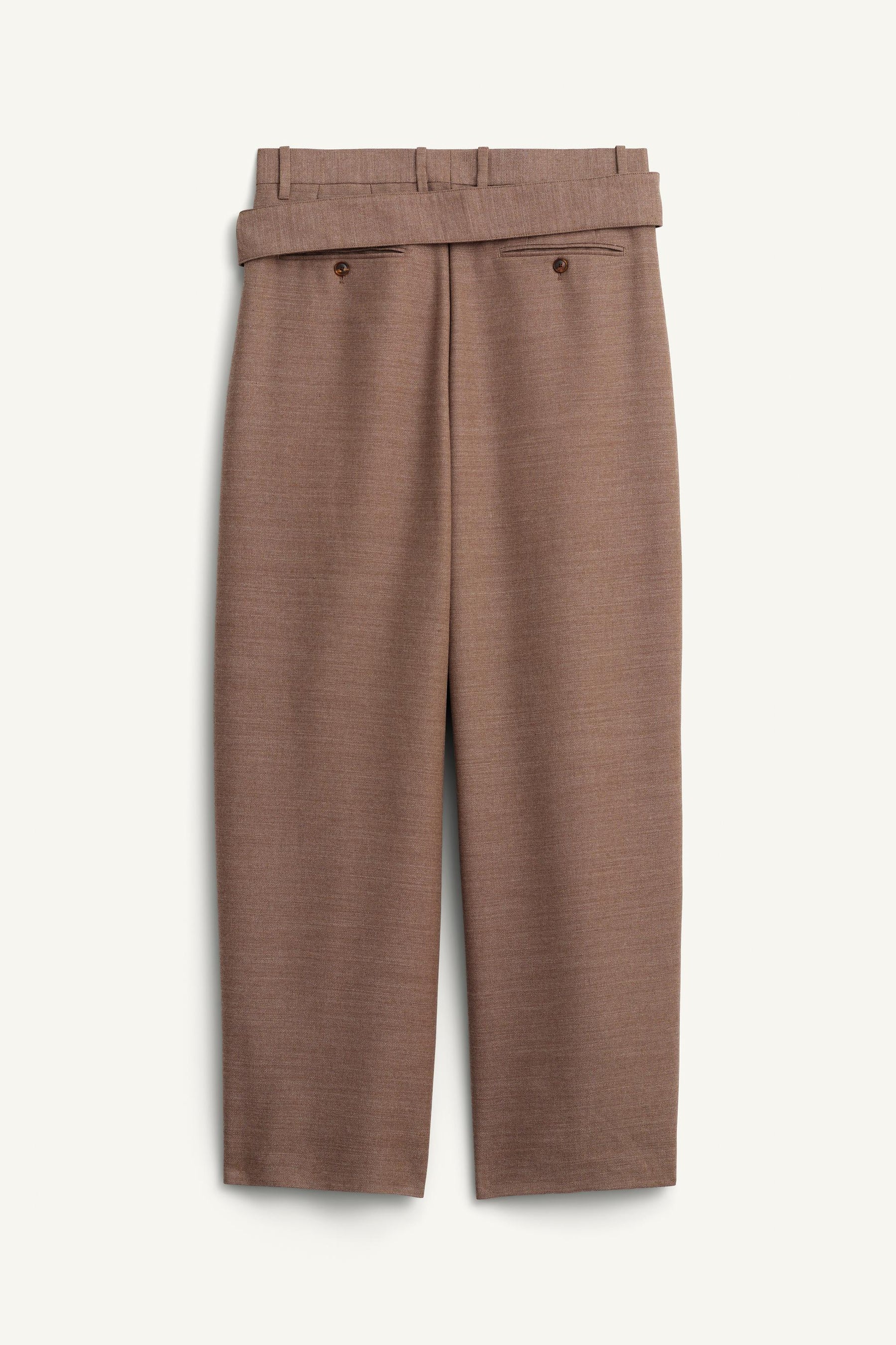 LIMITED EDITION WIDE-LEG TROUSERS WITH BELT - Image 8