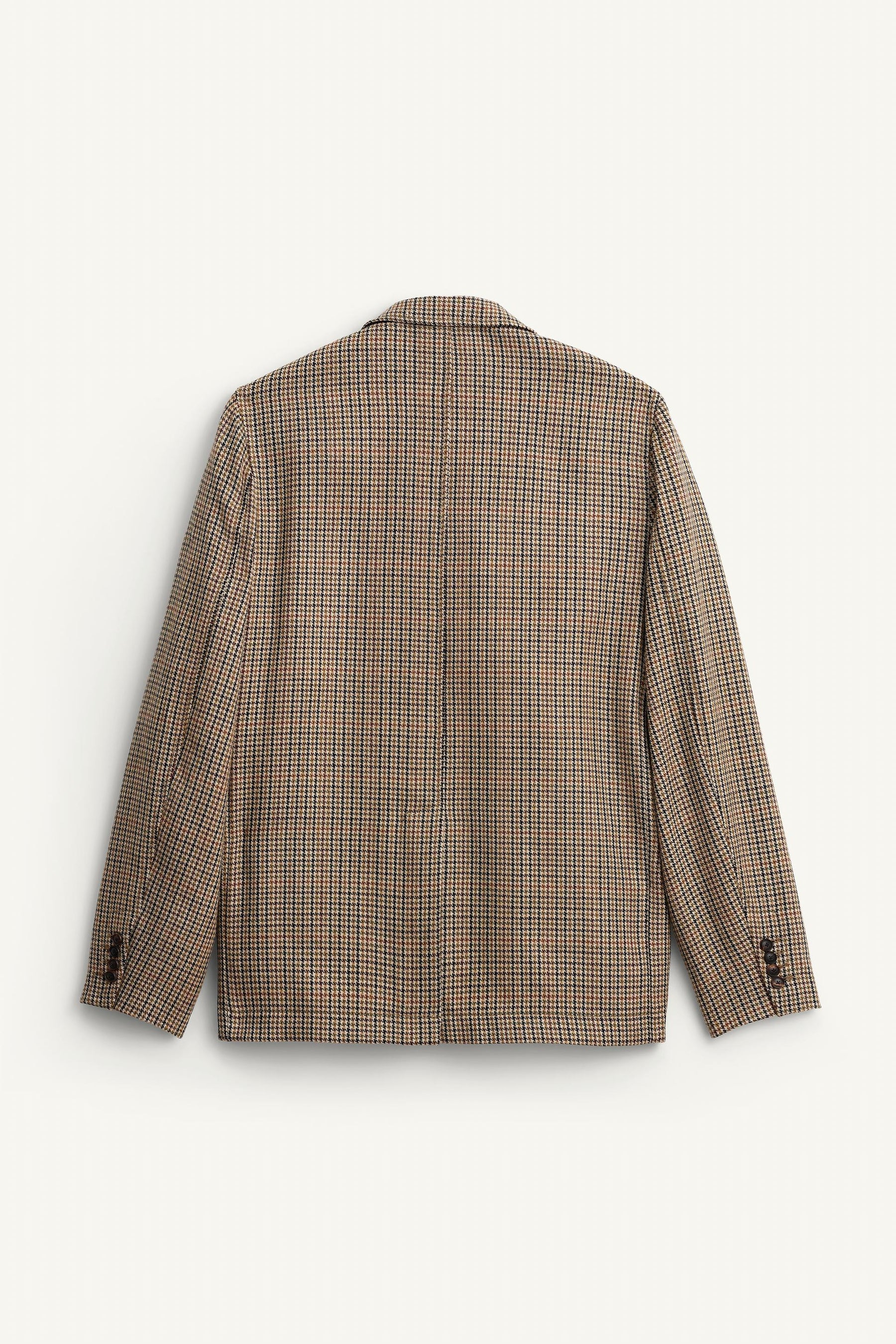 LIMITED EDITION WOOL CHECK SUIT BLAZER - Image 7