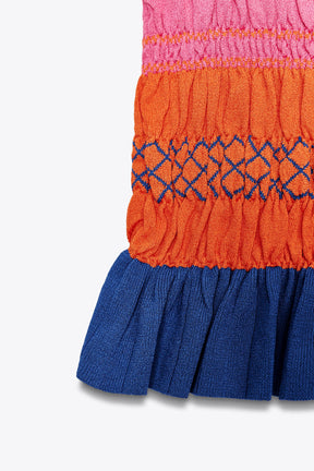 SMOCKED KNIT TOP - Image 6