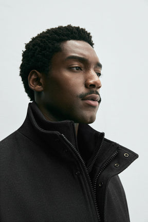 Detachable Collar Coat