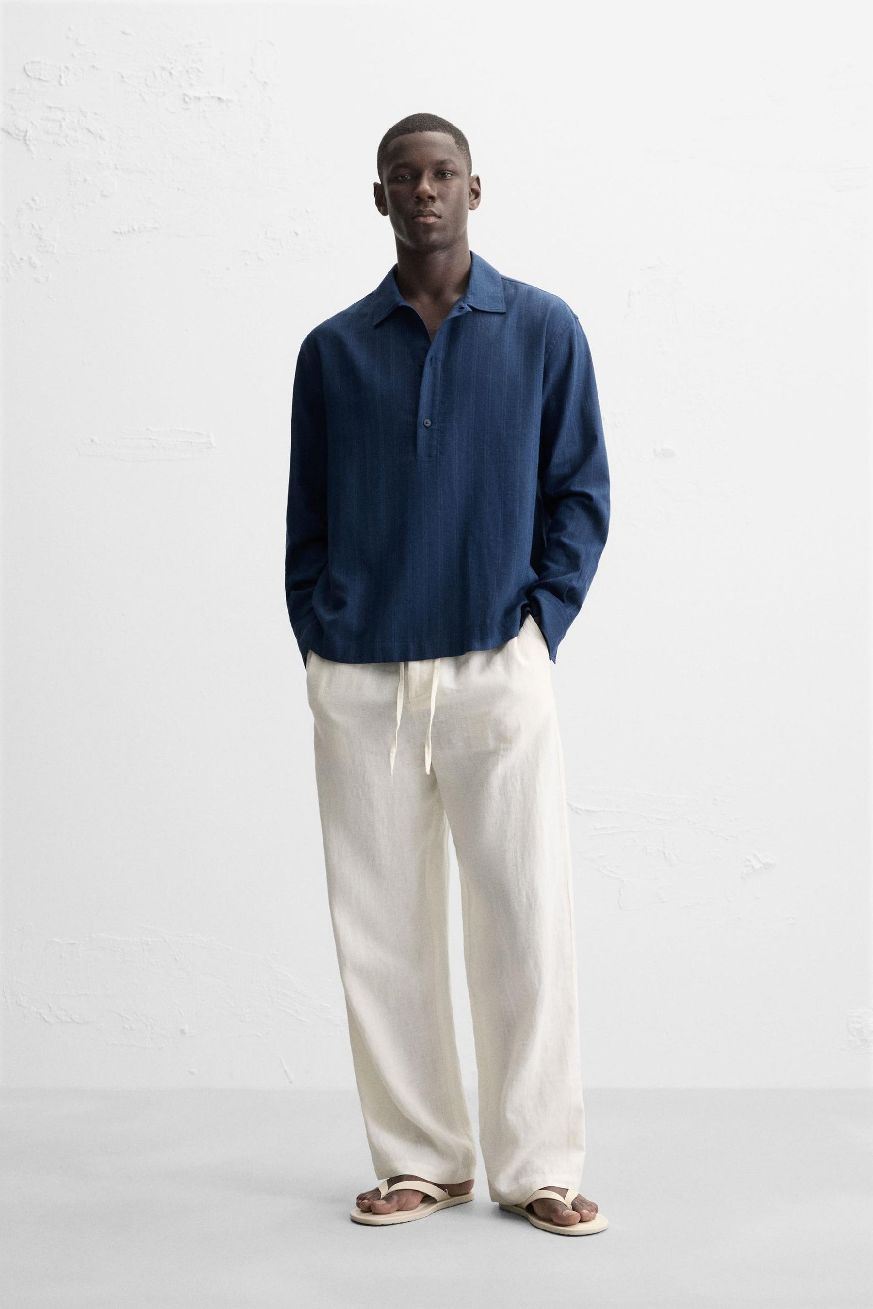 STRIPED POLO SHIRT - Image 1