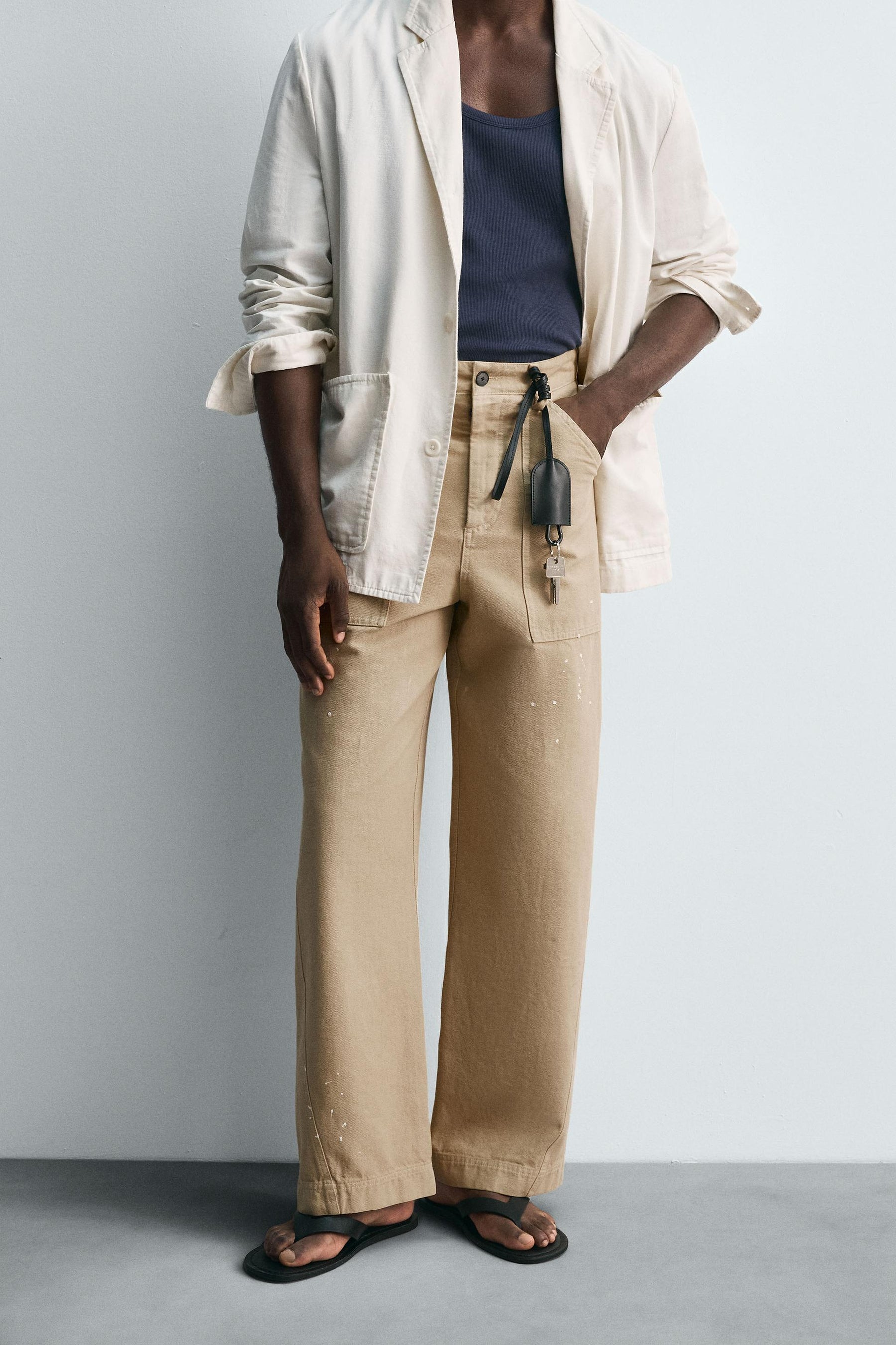 LIMITED EDITION PAINT SPLATTER TROUSERS - Image 2