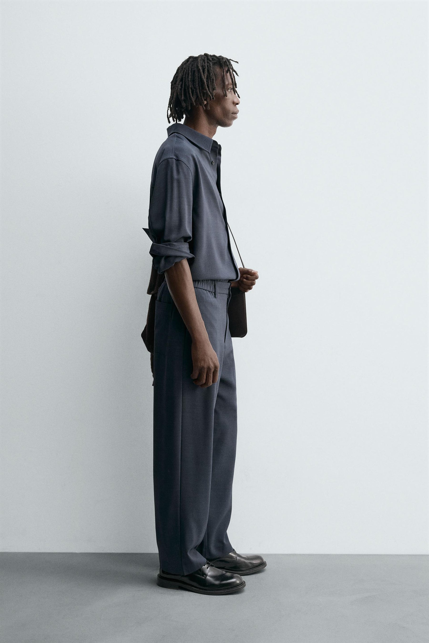 RELAXED FIT FLOWING TROUSERS - Image 4