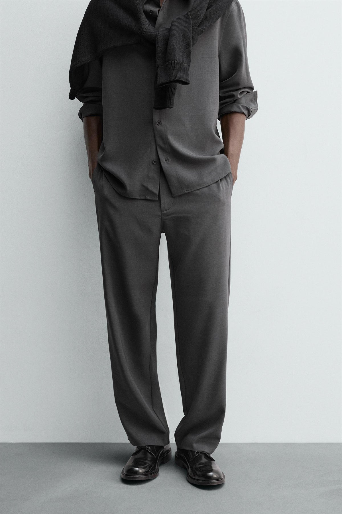 RELAXED FIT FLOWING TROUSERS - Image 2