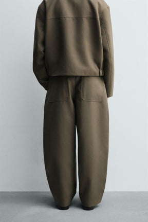 BALLOON FIT PLEATED TROUSERS - Image 3