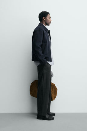 CROPPED FIT WOOL BLEND OVERSHIRT - Image 4