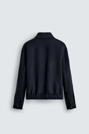 CROPPED FIT WOOL BLEND OVERSHIRT - Image 7