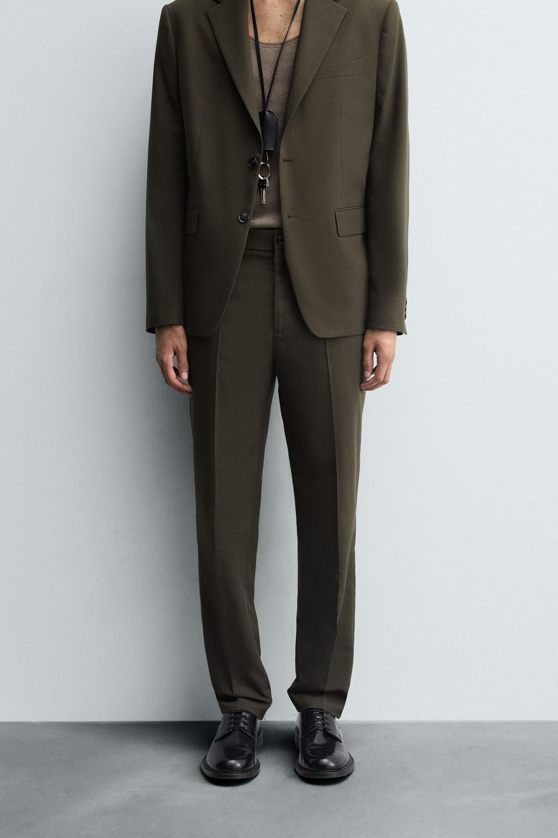 SLIM FIT SUIT TROUSERS - Image 2