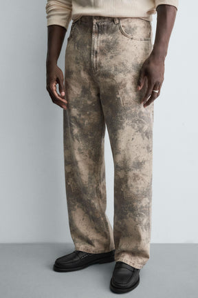 ABSTRACT PRINT BAGGY FIT TROUSERS - Image 5