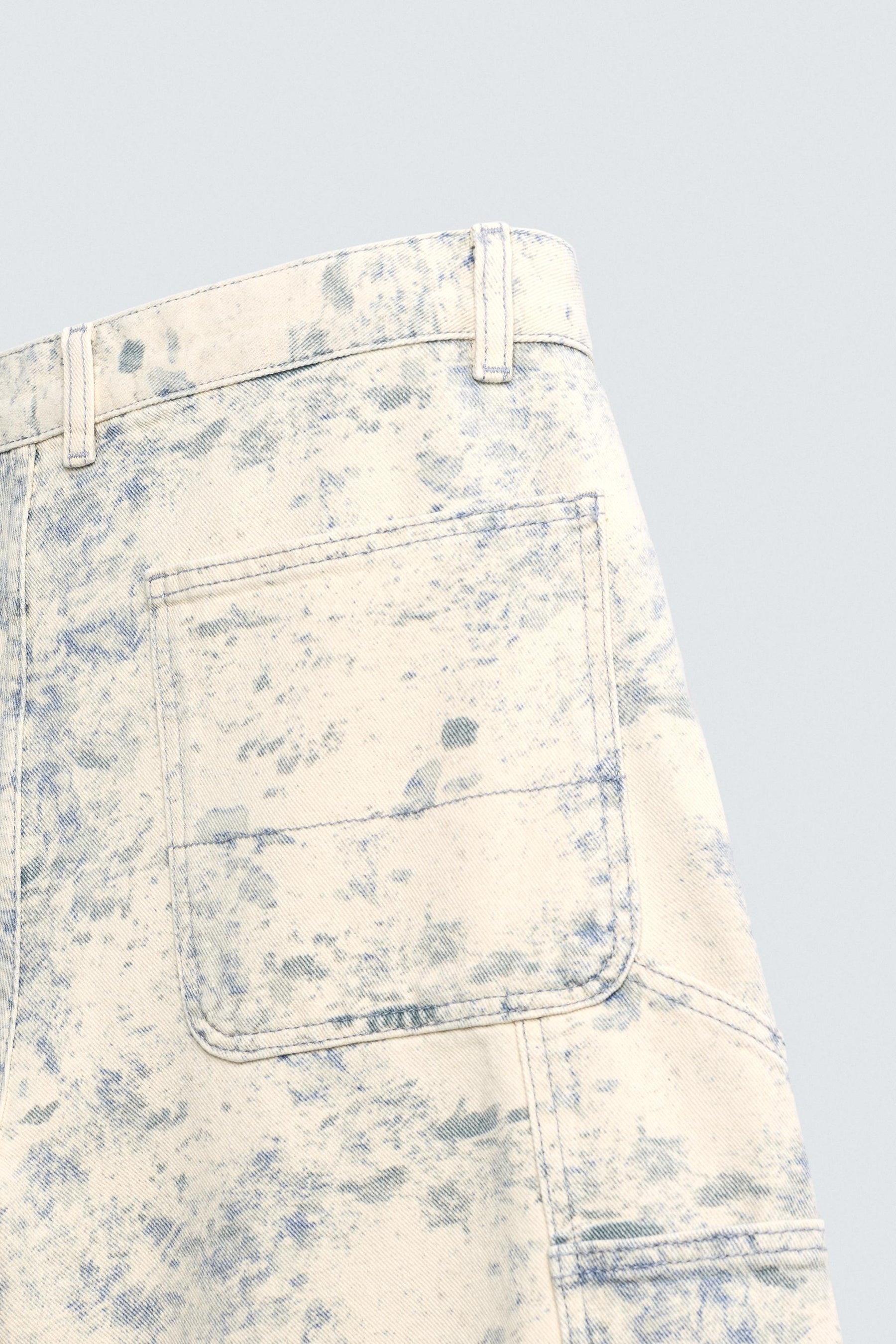 ABSTRACT PRINT CARPENTER POCKET BERMUDA SHORTS - Image 9