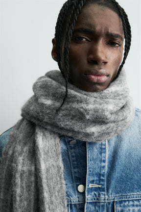BRUSHED CHECK SCARF - Image 2