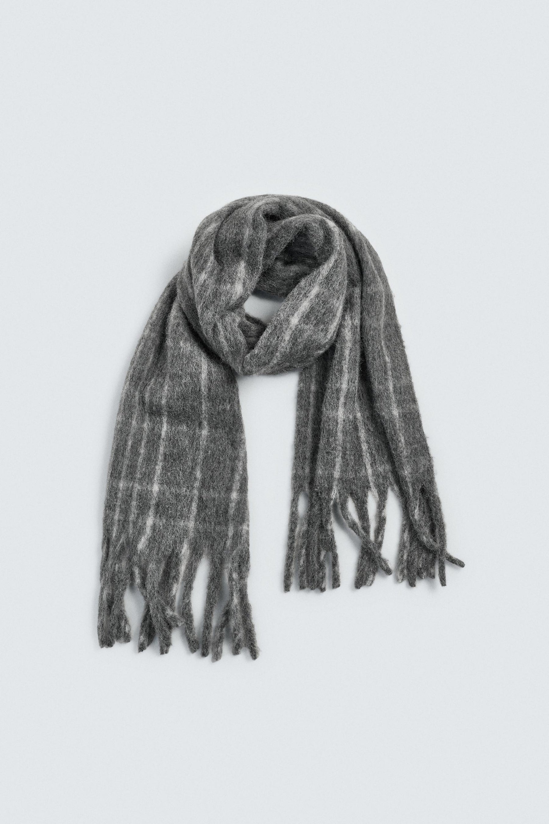BRUSHED CHECK SCARF - Image 4